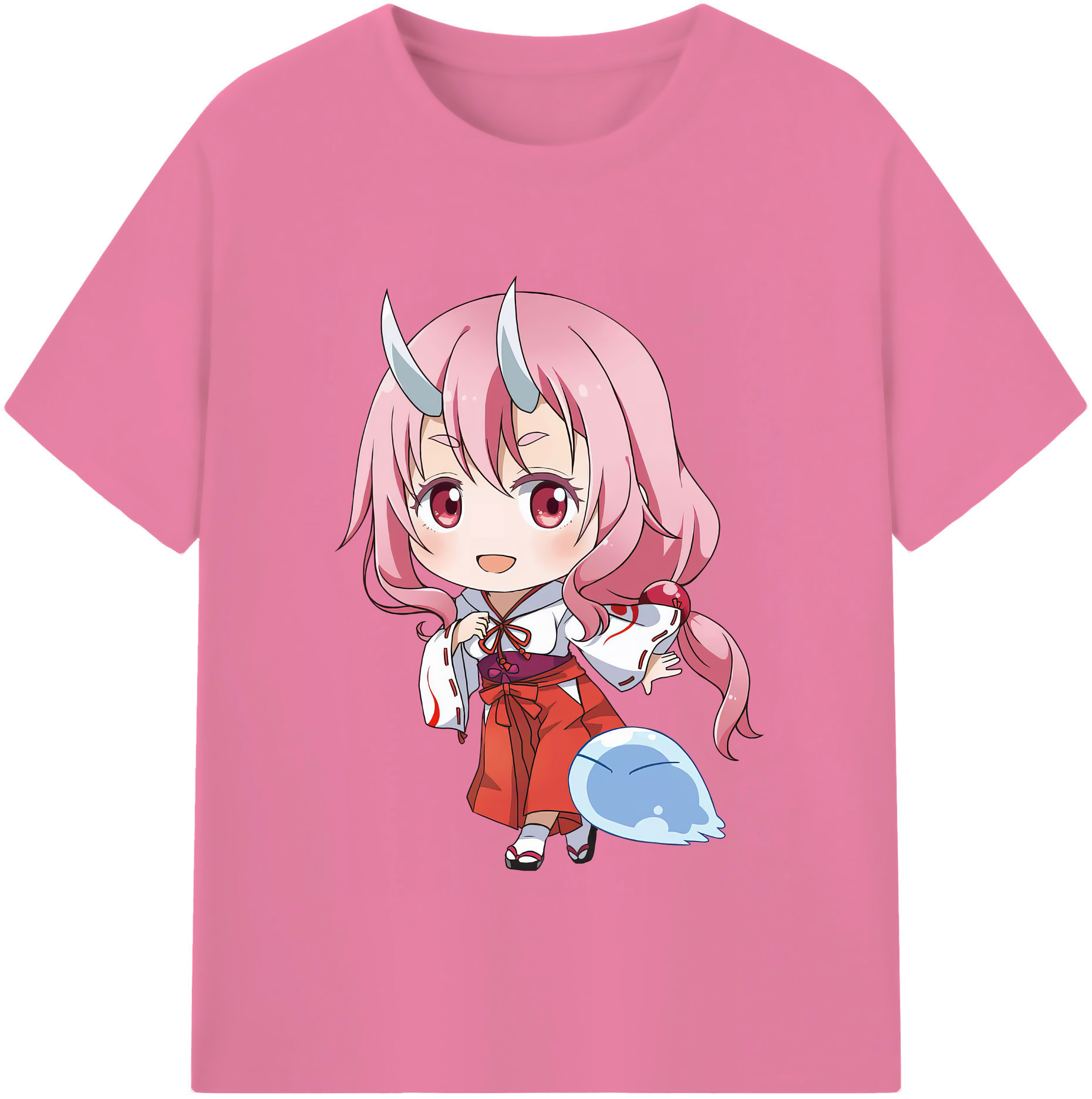 （画像用） 転スラ Regarding Reincarnated to Slime 綿100％半袖Tシャツ（フロントプリント）